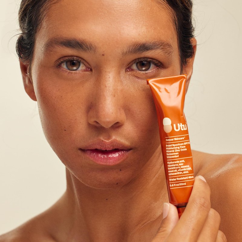 UTU - SPF30 Daily Moisturizing Face Sunscreen | Hyaluronic Acid, Squalane, Vitamin C+E | Clean, Reef Safe, Cruelty Free, Broad Spectrum + Mineral Zinc Oxide (20 mL)