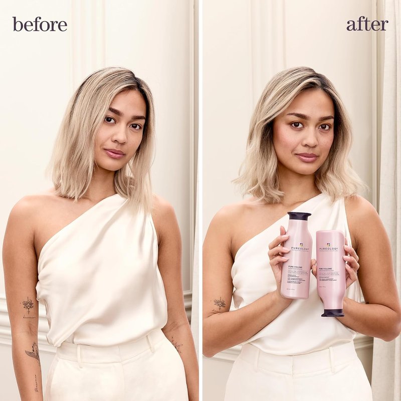 Pureology Volume Shampoo - Lightweight Formula for Fine, Color-Treated Hair | Sulfate-Free & Vegan