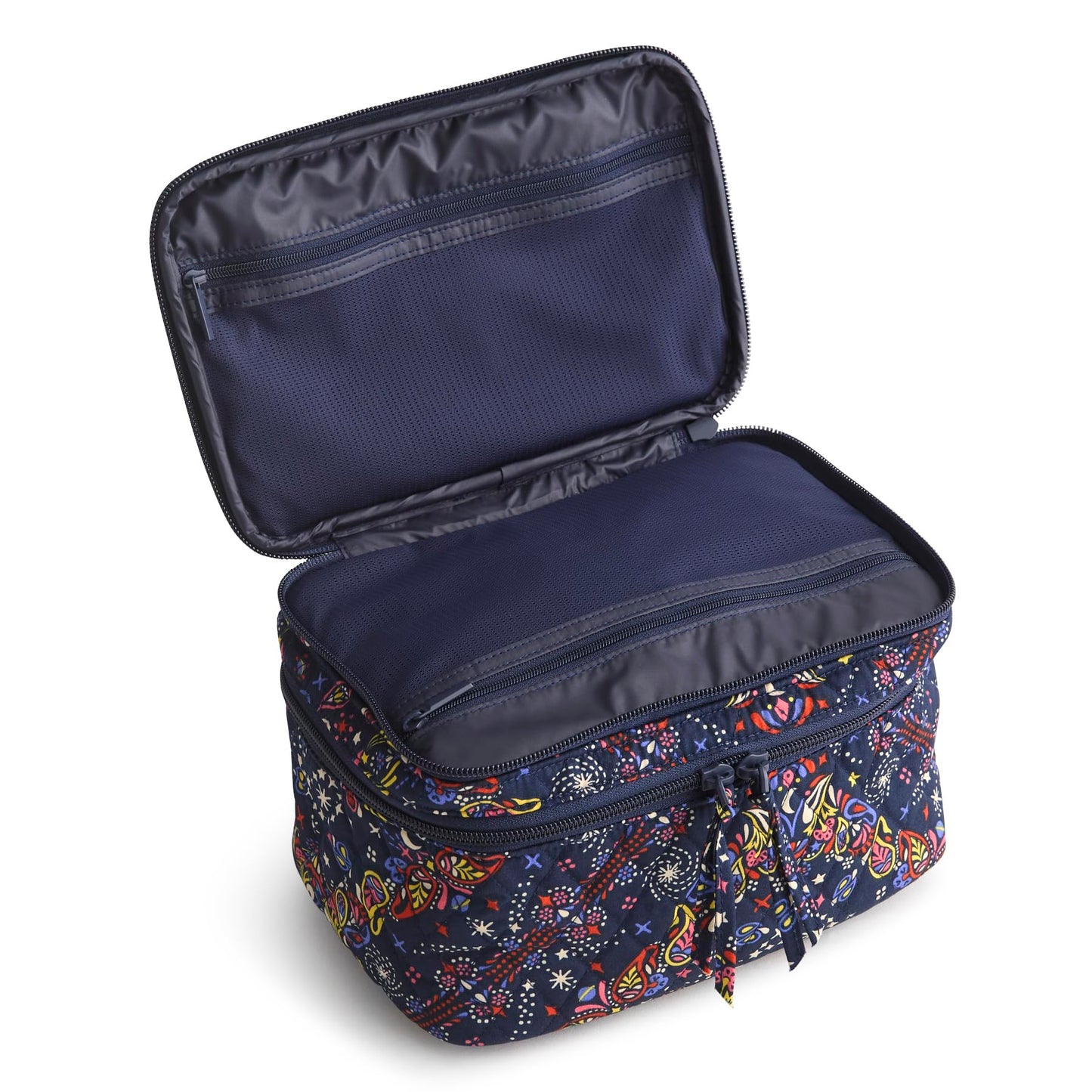 Premium Cotton Brush Up Cosmetic Case, Starry Paisley, One Size