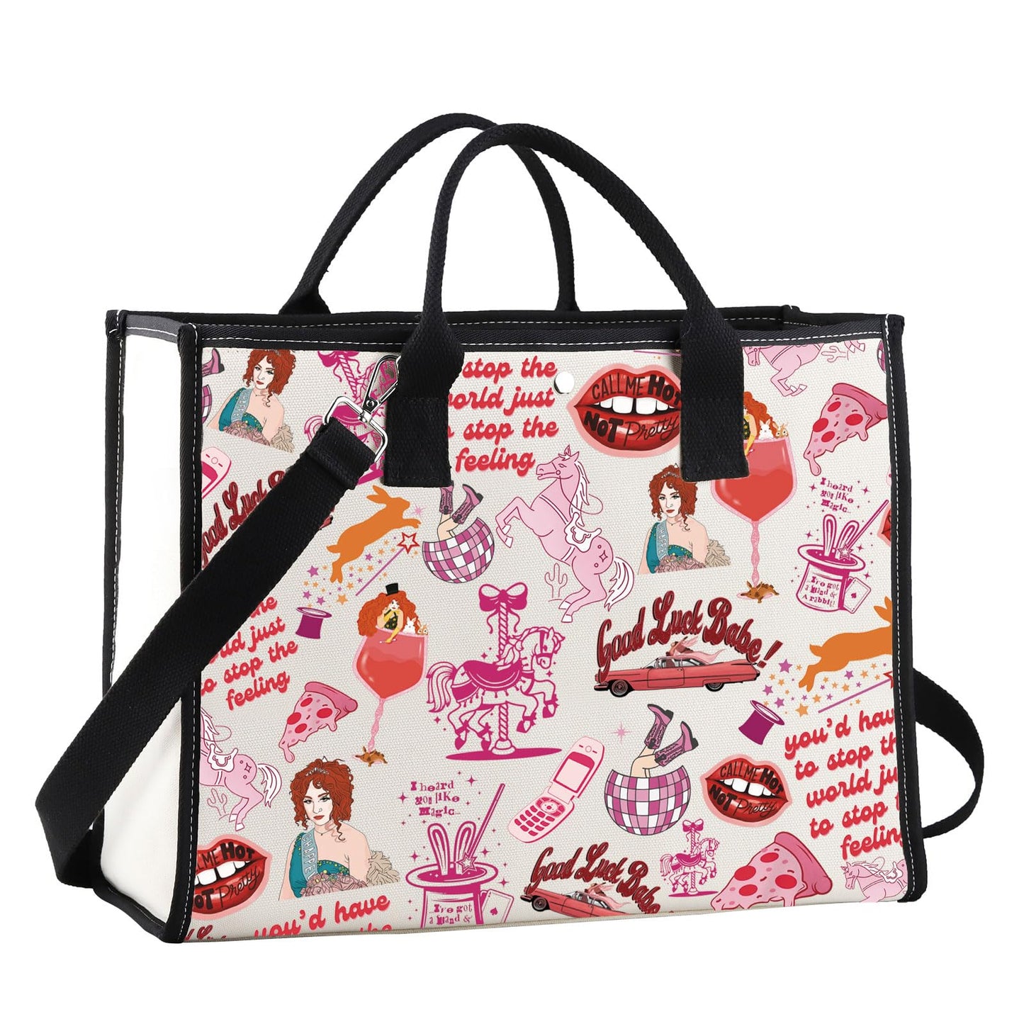 JNIAP Midwest Princess Makeup Bag Music Lyrics Gifts Singer Fans Gift Midwest Princess Gift Pride Queer Zipper Bag (you'd Tote)