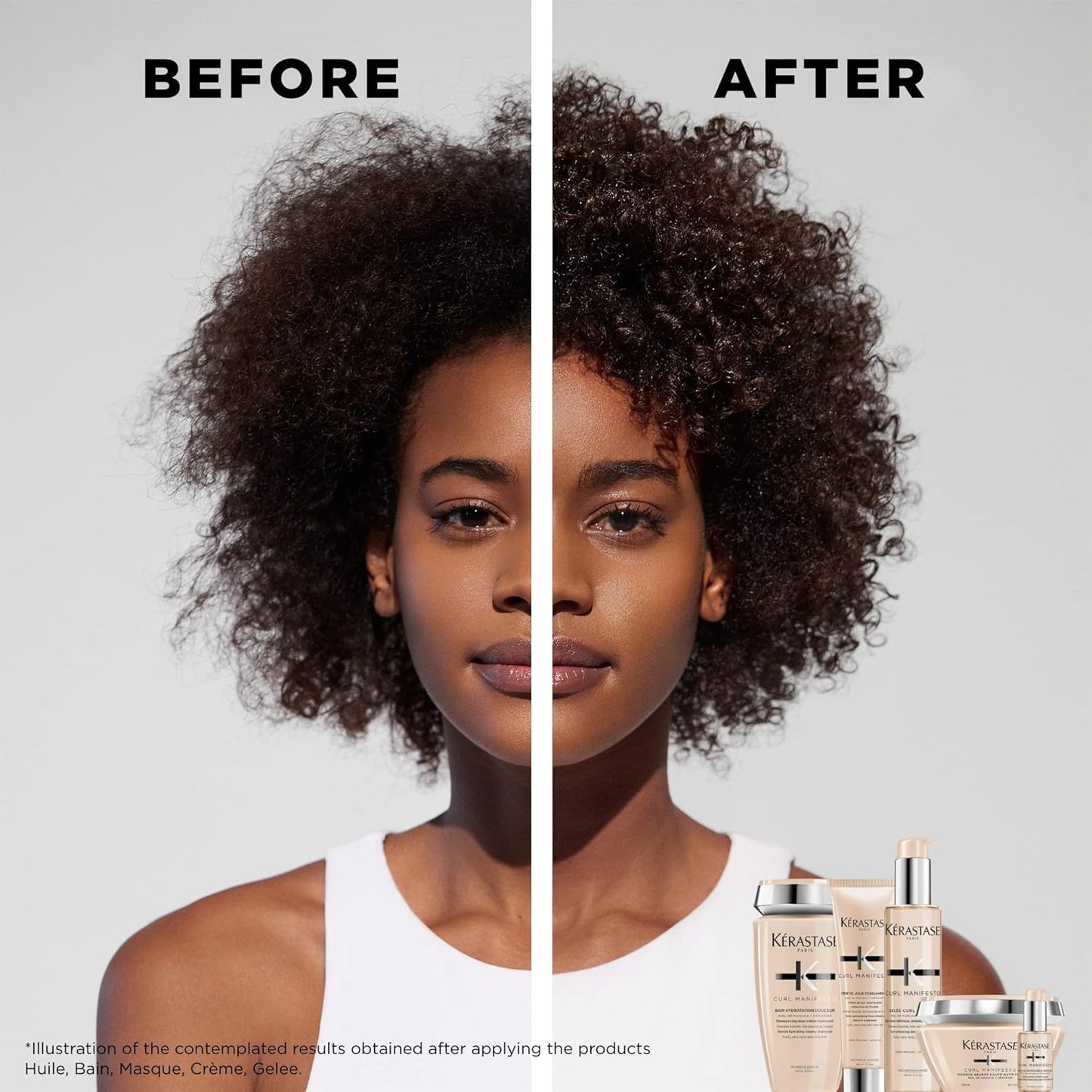 Kerastase Curl Manifesto Gelee | Enhance Curl Definition & Reduce Frizz | With Shea Butter | For All Curly Hair Types