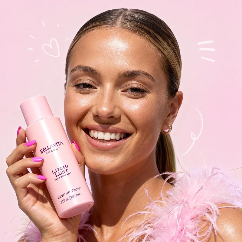 Luxury Litchi Lust Hair & Body Mist for Women - Sweet Fruity Spray | Alcohol-Free, Lightweight | 8.12 fl. oz | 240 ml