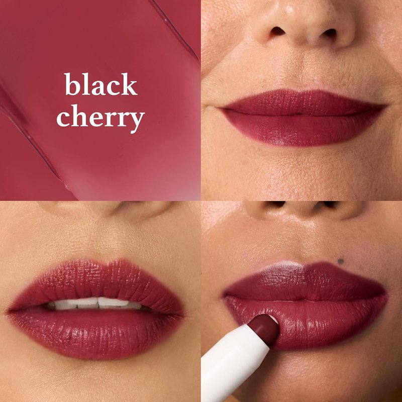 Julep Eyeshadow Stick - Waterproof Crème to Powder, Hazelnut Matte | It's Balm Lip Crayon - Full-Coverage Black Cherry Moisturizer