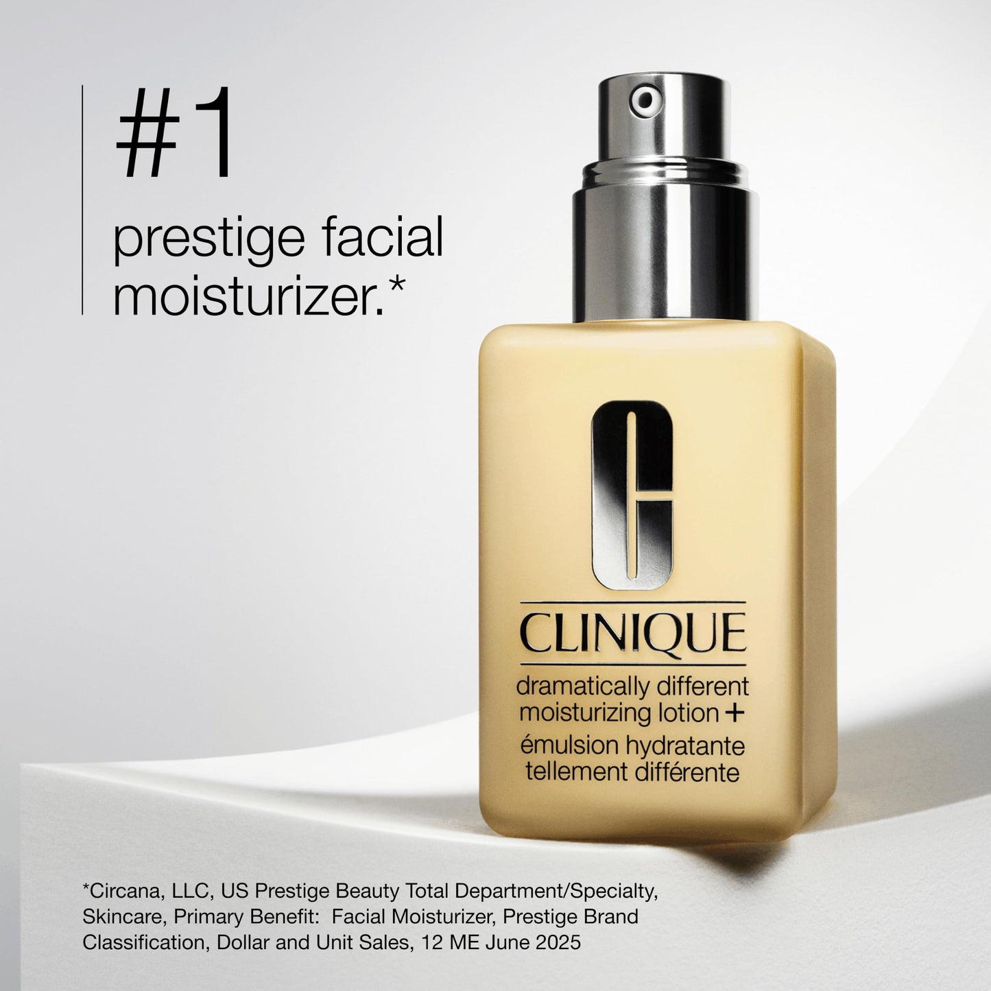 Clinique Dramatically Different Moisturizing Lotion+ | Hydrating Face Mositurizer With Glycerin and Urea | Strengthens Skin Barrier | Step 3 in 3-Step Skin Care Routine, 1.7 Fl Oz