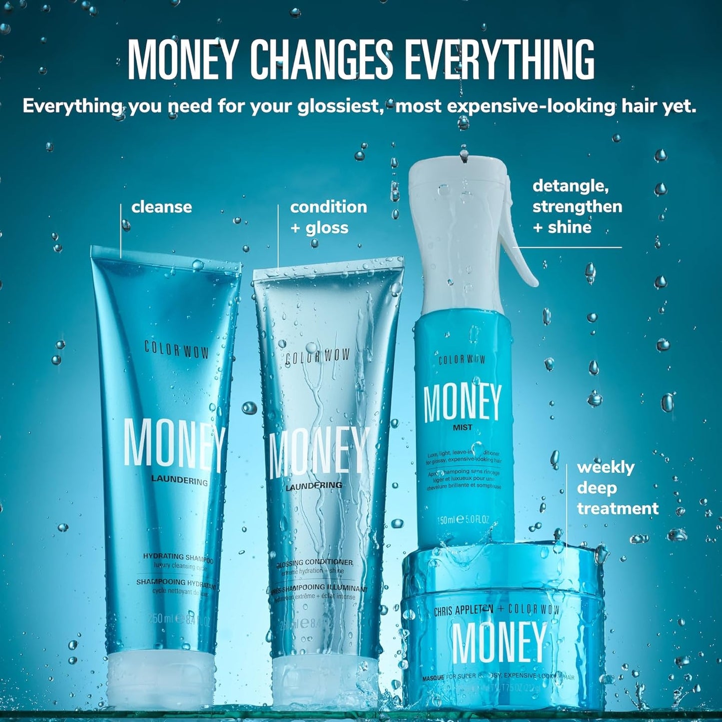 Color Wow Money Mist - Luxe Leave-In Conditioning Treatment for Glossy Hair | Moisturizes & Detangles for Silky Smooth Texture