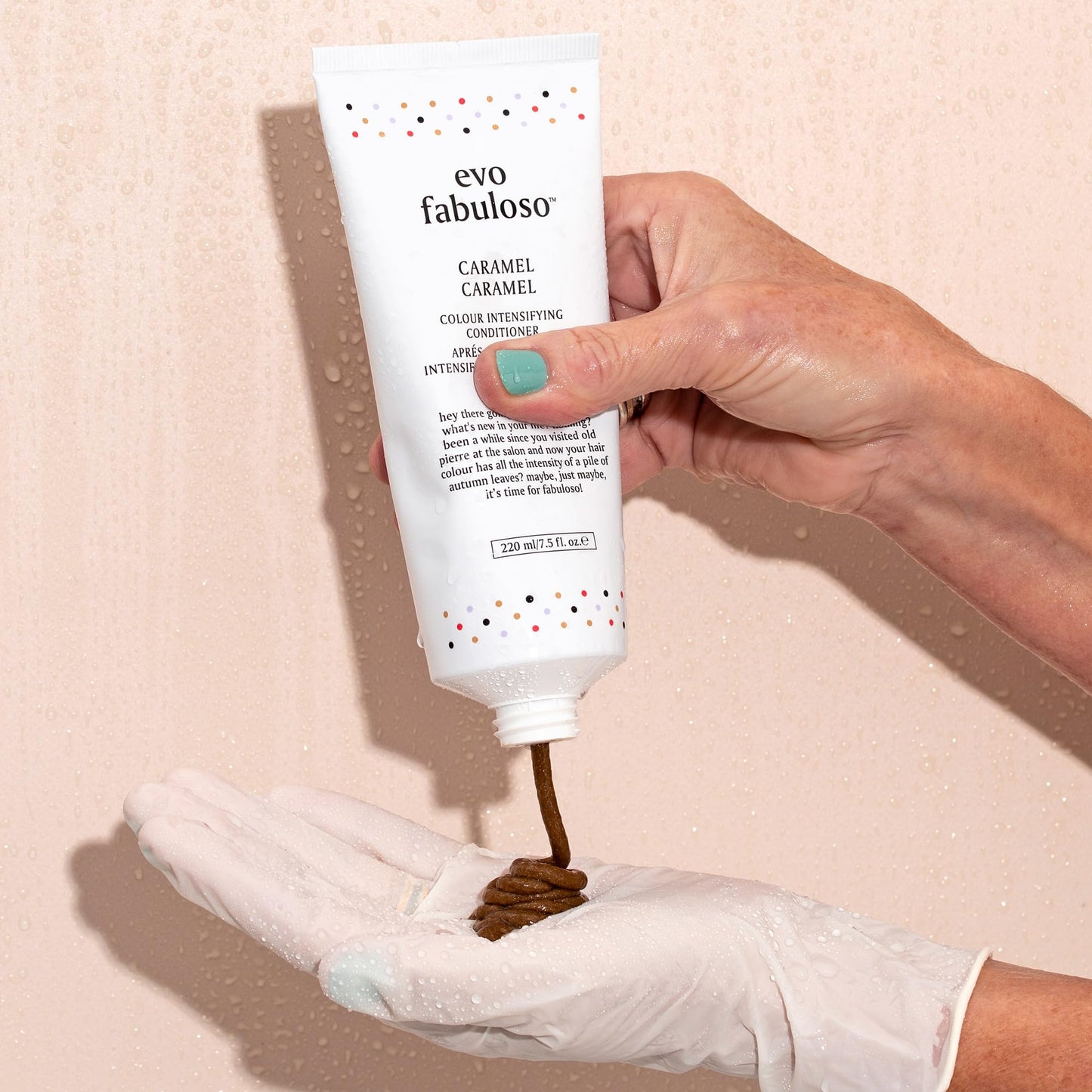 EVO Fabuloso Caramel Color Depositing Conditioner for Blonde Hair - Tones, Nourishes & Adds Shine - 7.4 fl oz