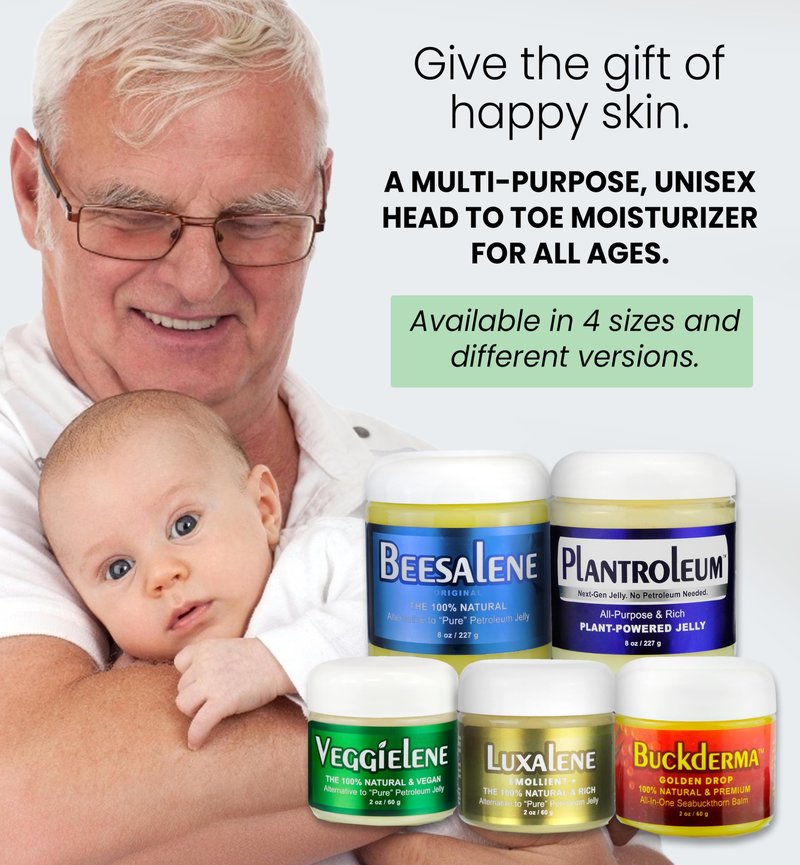 Beesaluxe Vegaline - 100% Natural, Vegan & Hypoallergenic Alternative to Petroleum Jelly - Unpetroleum - Lips, Hands, Baby, Makeup Remover and More (0.33 Ounce Wand)