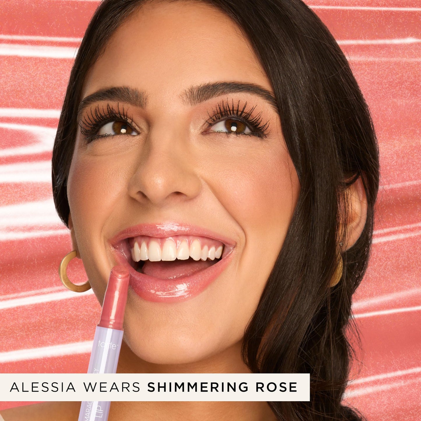 tarte maracuja juicy lip vinyl gloss – Hydrating & Volumizing Lipgloss Balm with Hyaluronic Acid, Vitamin E to Plump & Moisturize, Vegan & Cruelty-Free, full size, shimmering rose