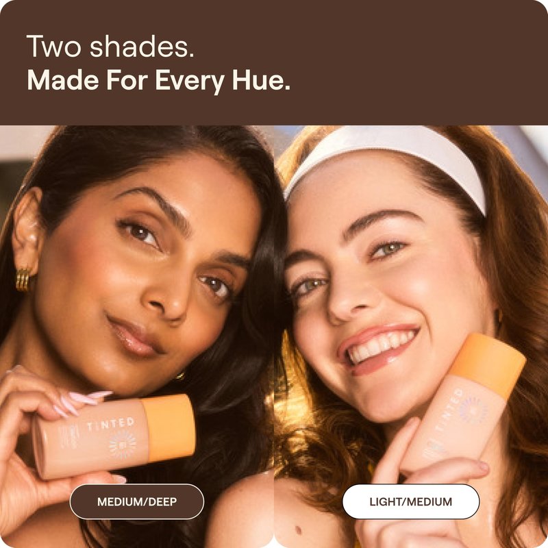 Live Tinted Hueguard Glotion Mineral Tinted Sunscreen For Face SPF 50 – Lightweight Fragrance-Free Sunscreen – Hydrating & Brightening – Clean & Vegan Primer With SPF - Medium Deep .5 FL Oz