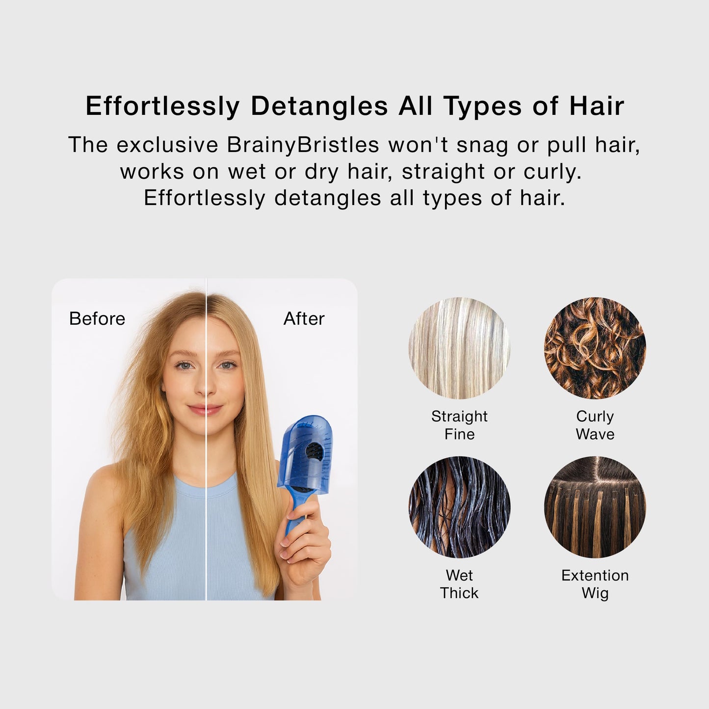 NuWay Traveler Detangling Hair Brush – Compact Travel Hairbrush for Purse, Gym & Daily Carry, Gentle Scalp Care for Wet or Dry Hair