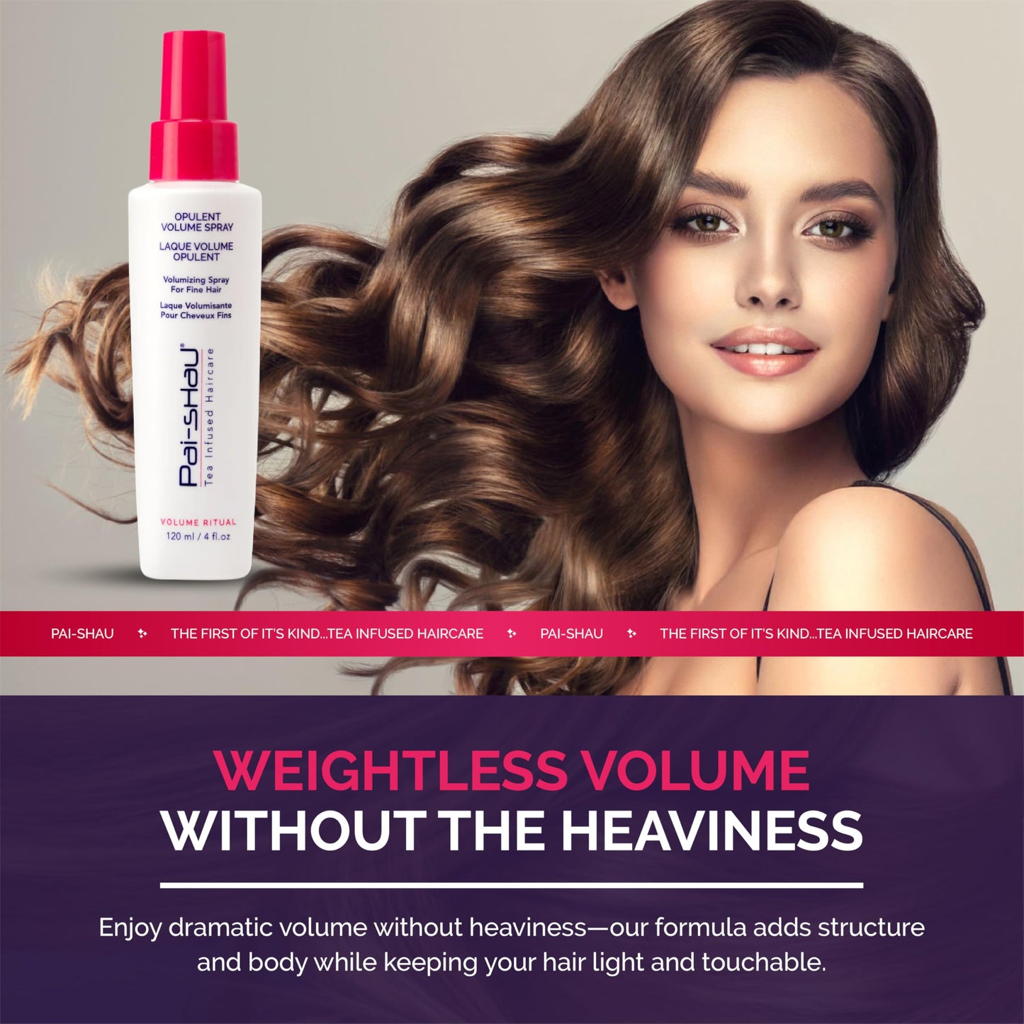 Pai-Shau - Opulent Volume Root Lift Spray, Adds Lift & Texture to Fine Hair
