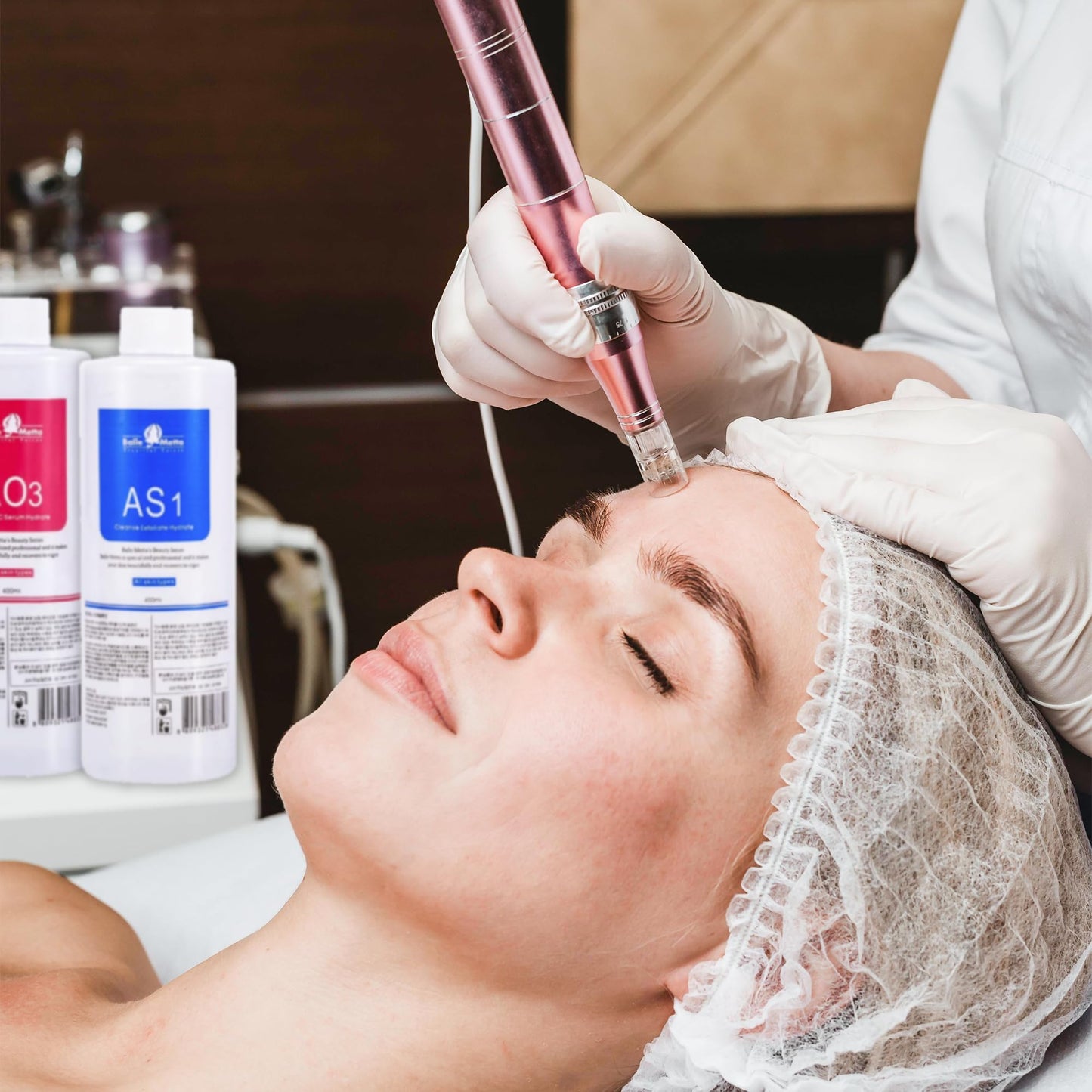 YMEYFAN Hydrate Solution for Facial AS1 SA2 AO3 for Hydrogen Oxygen Facial Machine Professional, Aqua Peeling Solution Hydrate Serums for Facial Cleansing, Face Skin Care, Hydrating (400ml/6Pcs)