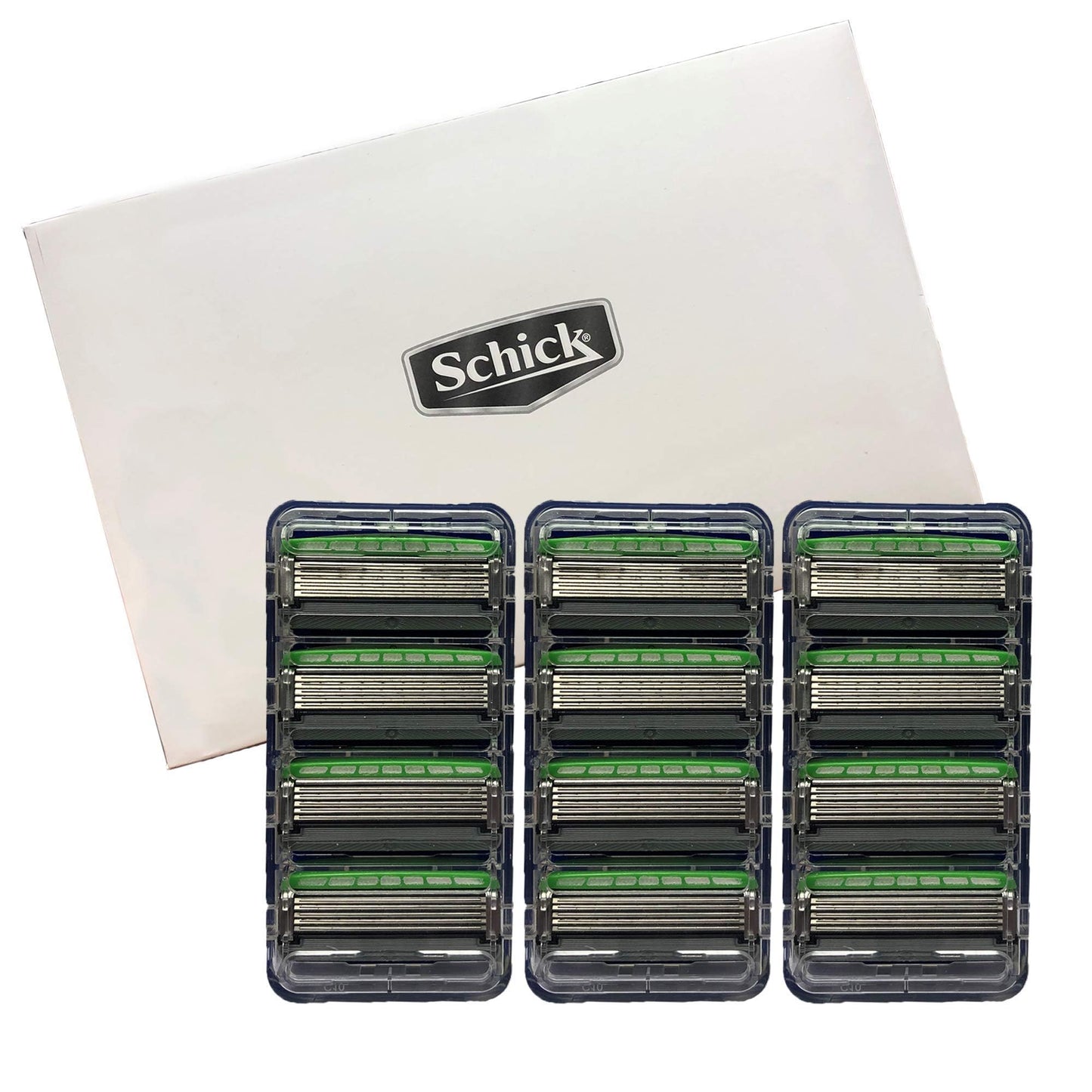 Schick Hydro Sensitive Razor Refills 12ct and Ultra Sensitive Razor 1 Handle 4 Cartridges Shaving Kit for Men