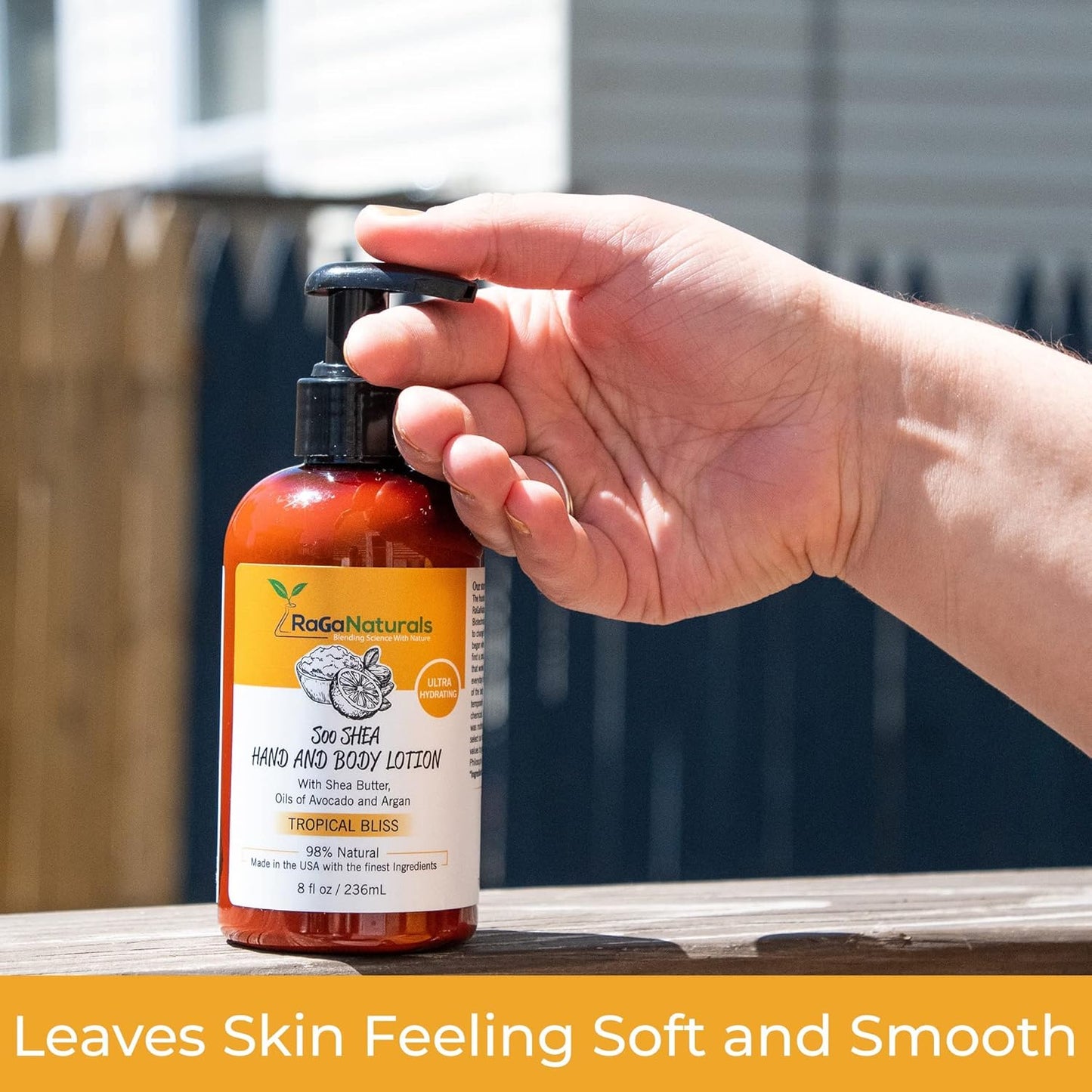 Natural Mango Body Lotion for Dry Skin - Tropical Bliss Moisturizer with Shea Butter & Vitamin E | 16 Oz Vegan Formula