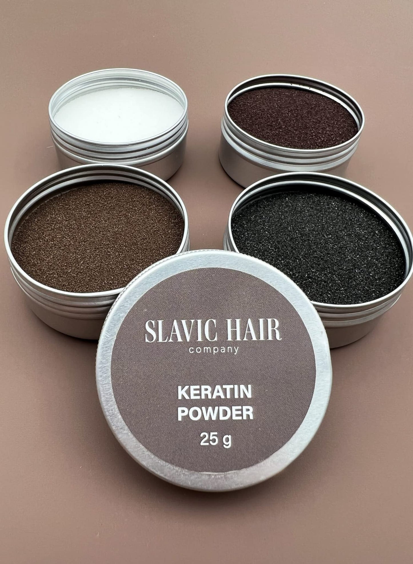 0.9 OZ Italian Keratin Glue for Hair Extensions Hot Fusion Flat/Nail/U/I Tip Powder (Dark Brown)
