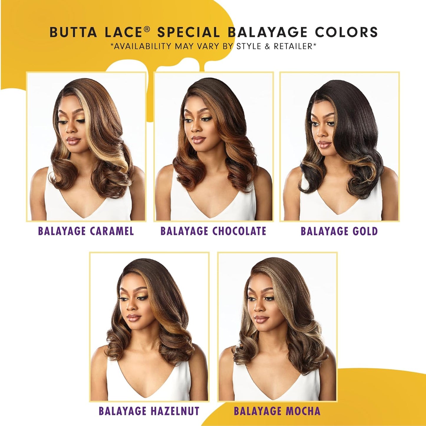 Sensationnel Butta Lace Wigs - 5 Inch Deep Parting Glueless Synthetic Lacefront | Extra Wide 1B Off-Black