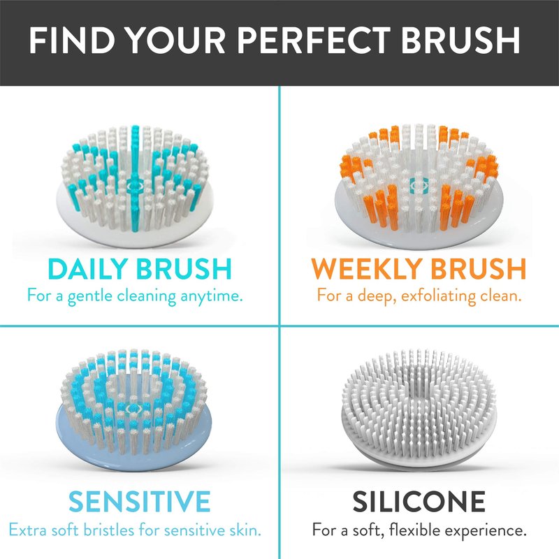 TAO Clean Replacement Silicone Brush Head, Replacement Head (1 Head) – Silicone Replacement Head for the TAO Clean Electric Face Cleansing Brush and Cleaning Station, White