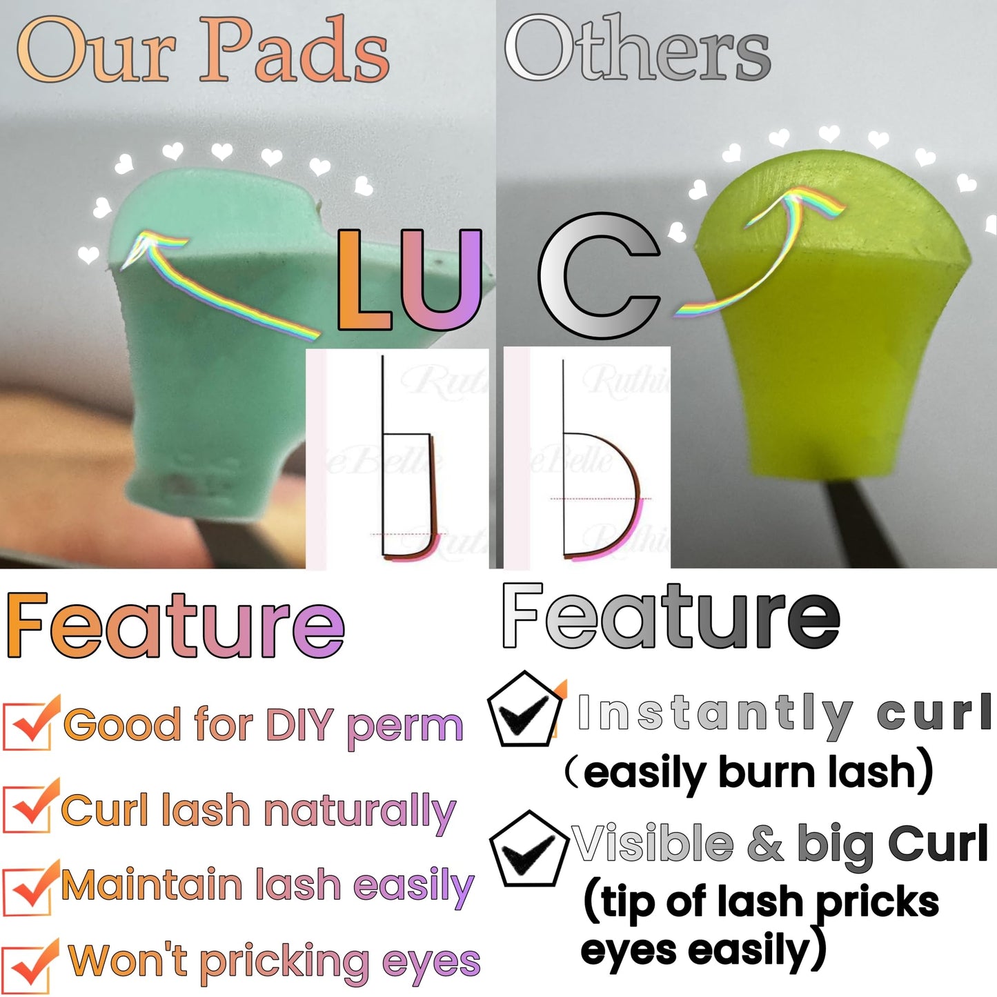 Lash Lift Shields LU Curl 10 Size Lifting Pad Rapid Eyelash Shield Shiny Perm Rods Make Eyes Natural Mint Green Perming Guards Curl Flexible Pads Extreme Rod 100 Use Elastic Lami Perming Roller