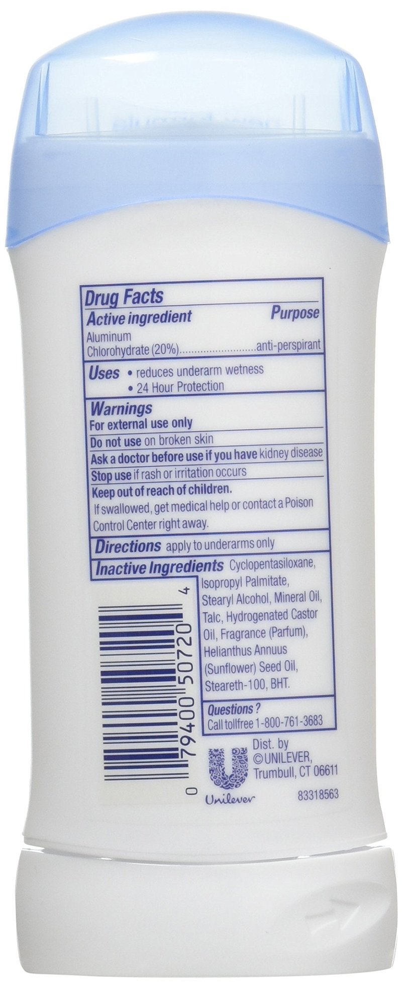 Dove Deodorant 2.6 Ounce Invisible Solid Powder, 2.6 Ounce (Pack of 6)