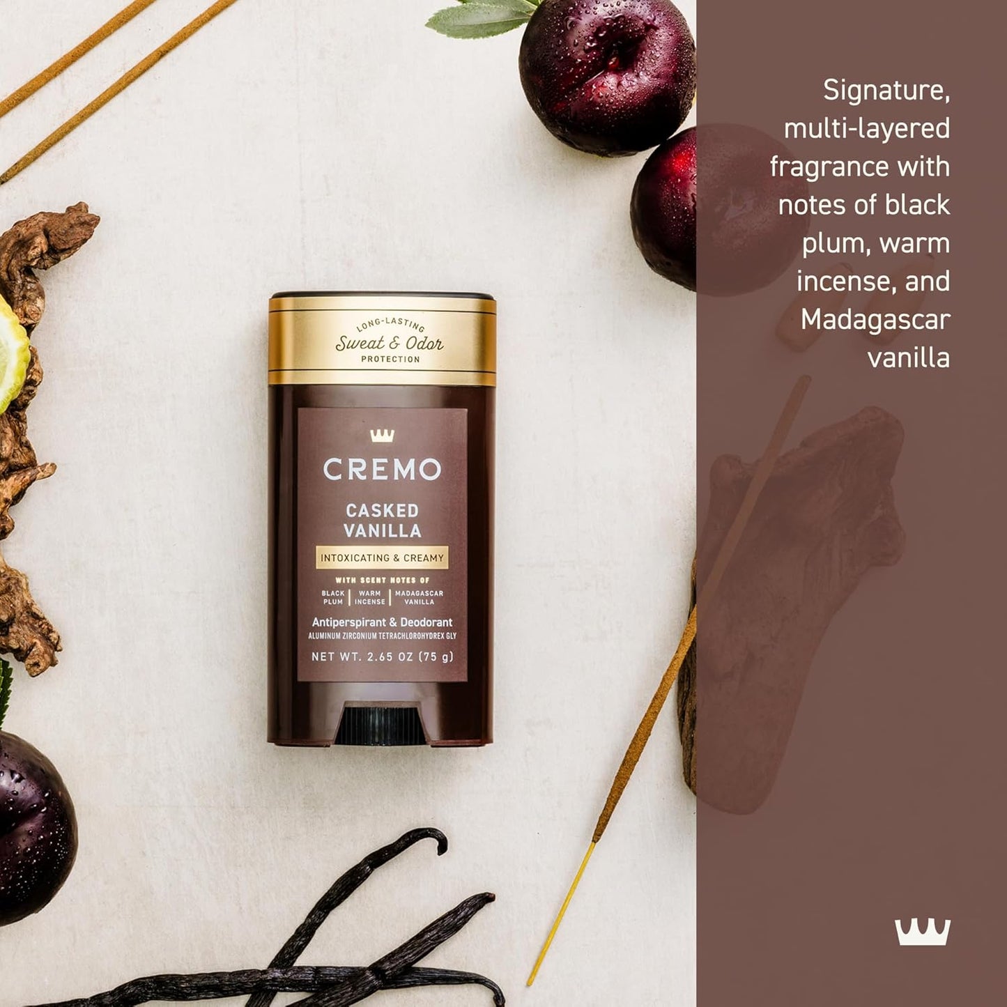 Cremo Deodorant for Men - 48-Hour Sweat & Odor Protection | Long-Lasting Freshness