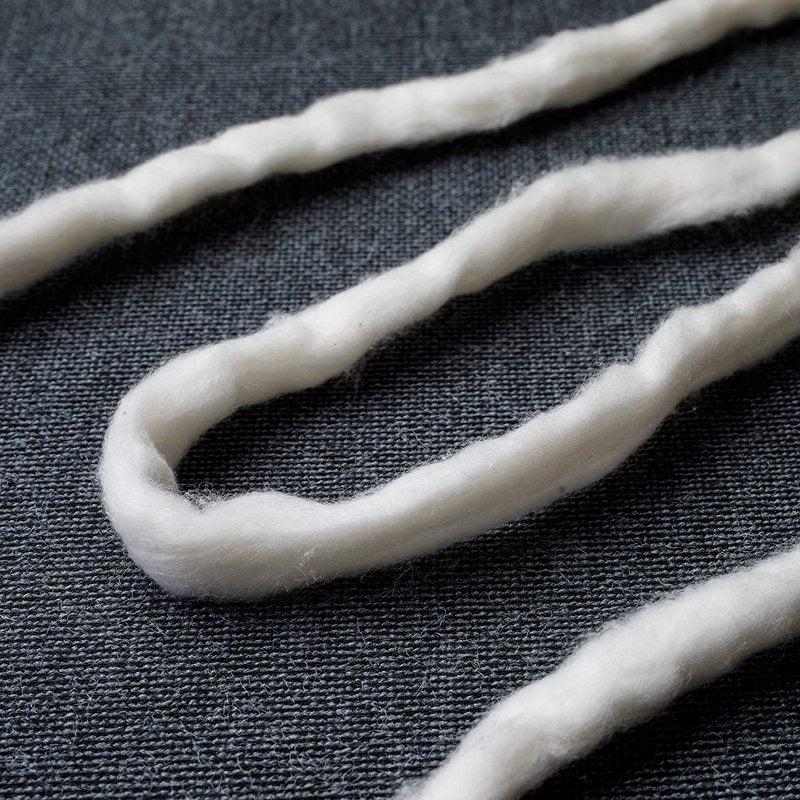 Japanese Organic Cotton Sliver 13 Feets 100% Organic Unbleached [Made in Japan] (8 Packs)