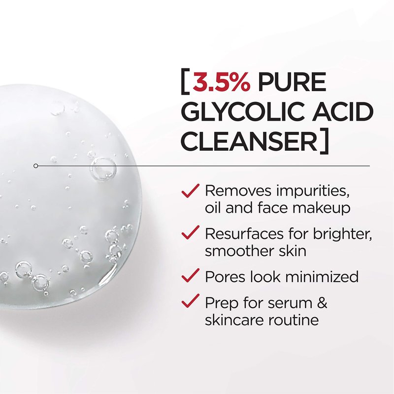 L'Oreal Paris Revitalift 3.5% Pure Glycolic Acid Brightening Cleansing Gel wth Salicylic Acid 6.7 fl oz