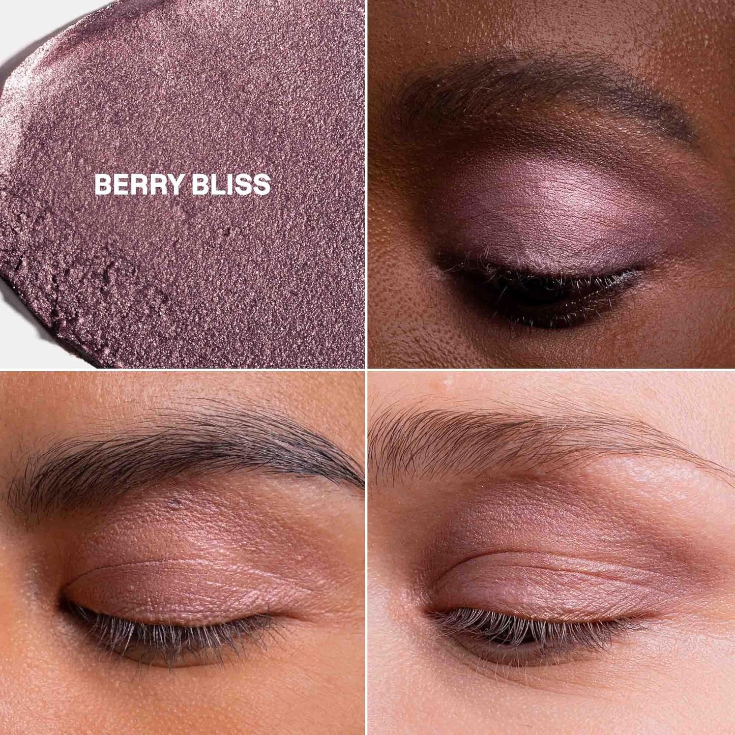 Oceanly Eyeshadow - EWG Verified Shimmer Cream | Vegan & Plastic-Free, Berry Bliss, 0.16 Fl Oz