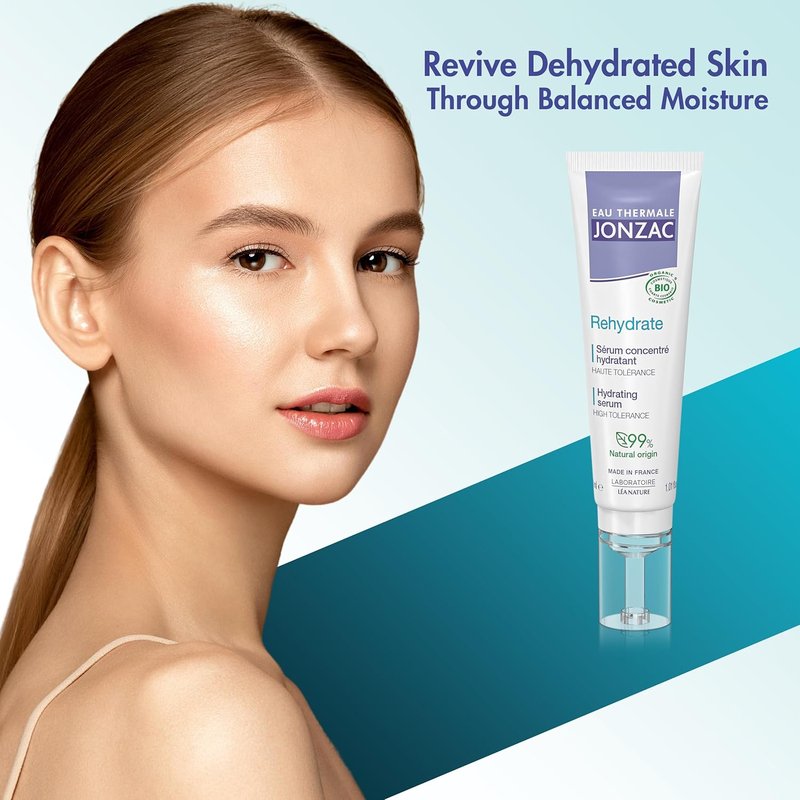 Organic Pure Hyaluronic Acid Hydrating Serum - 24H Moisture for Plump, Dehydrated Skin | Safe for Sensitive Skin - 1.01 Fl Oz