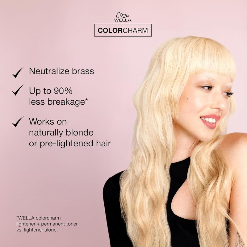 COLORCHARM Permanent Liquid Hair Toners - Neutralize Brass for Healthy Blonde Tones | Vegan & Paraben-Free