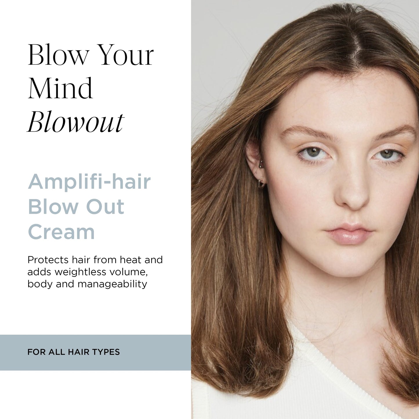 Intelligent Nutrients Amplifi-hair Blow Out Cream, Styling, Heat Protection, and Volume for All Hair Types, Vegan, 4 Oz