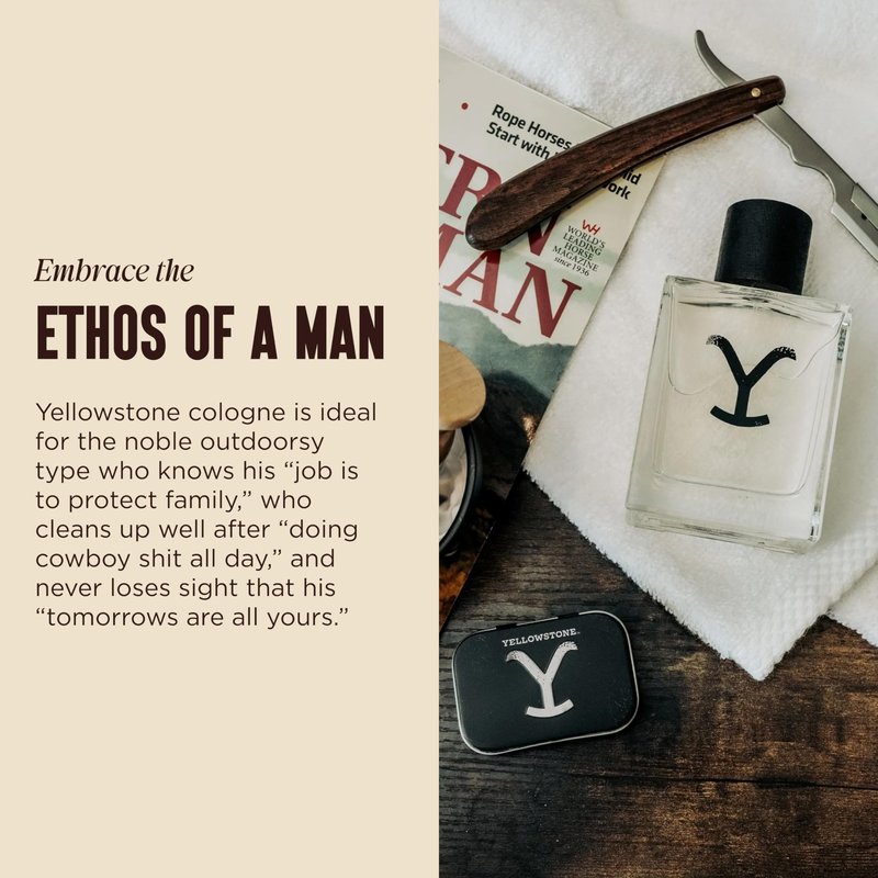 Tru Western Yellowstone Original Men’s Handcrafted Cologne Spray for Men, Desert Verbena, Yellow Grapefruit, Vetiver Root & Atlas Cedarwood, 3.4 fl oz (100 ml)