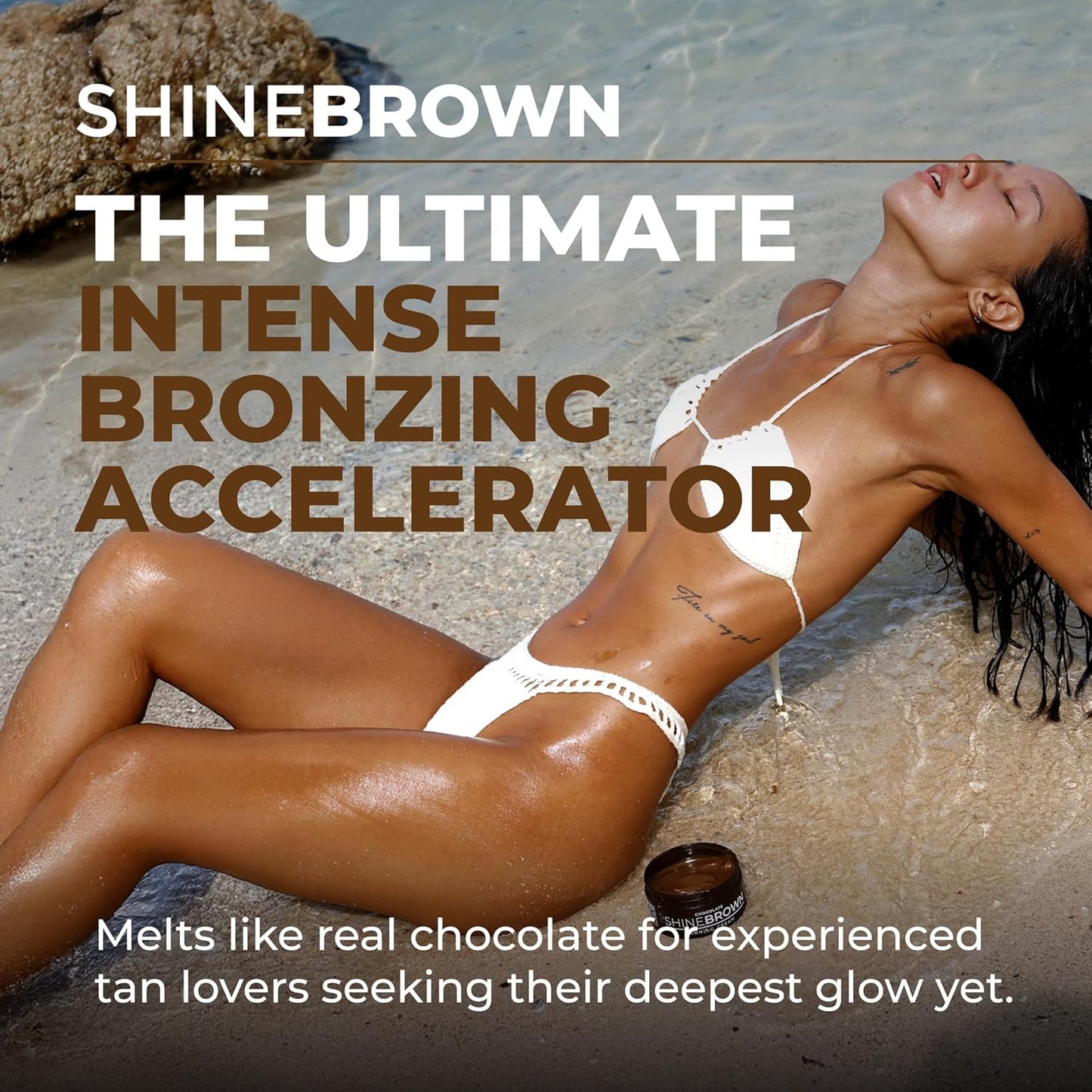 BYROKKO Shine Tan Accelerator Cream - Fast Bronzer for Deep Glow | 6.8 Fl Oz, Indoor/Outdoor Use