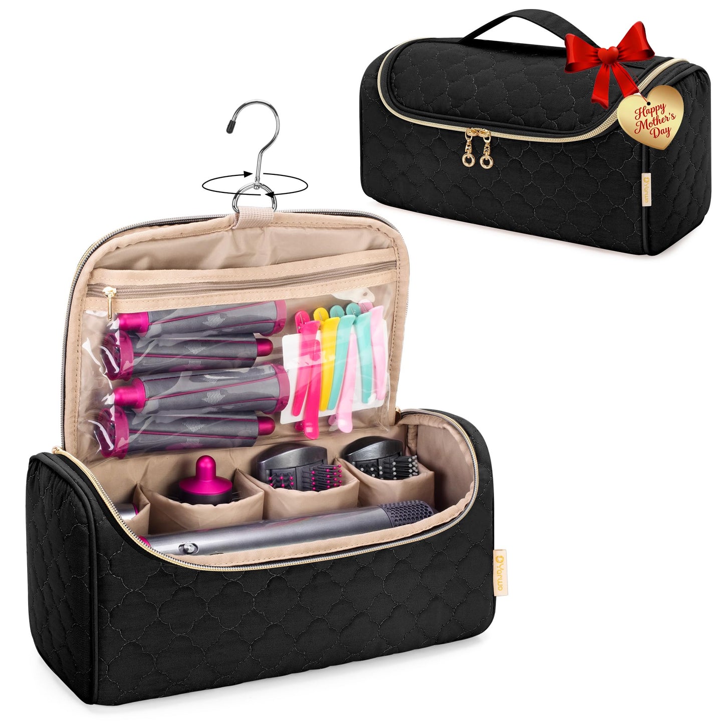Yarwo Travel Case Compatible for Dyson Airwrap Multi-Styler and Attachments