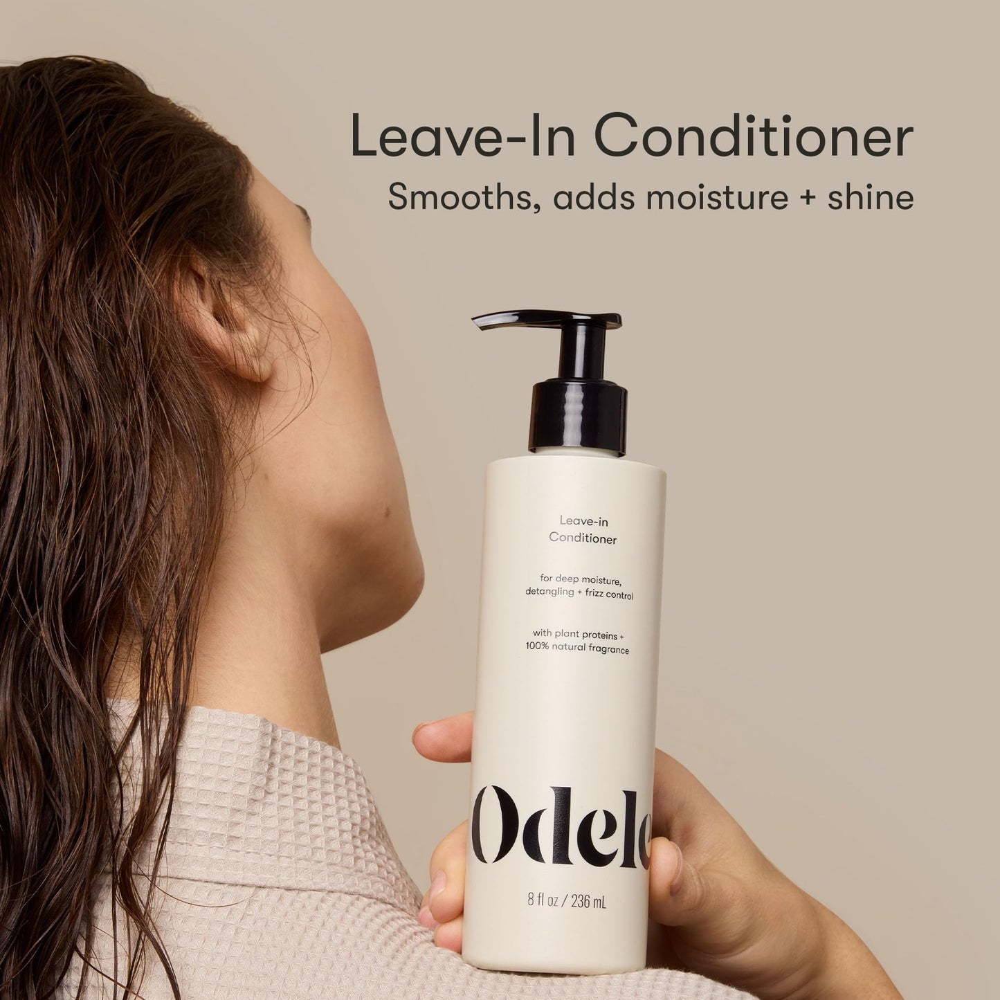 Odele Vegan Leave-In Conditioner, for Deep Moisture, Detangling, Frizz Control, Weightless Shine, and All Hair Types + Textures, 8 fl oz (2-Pack)