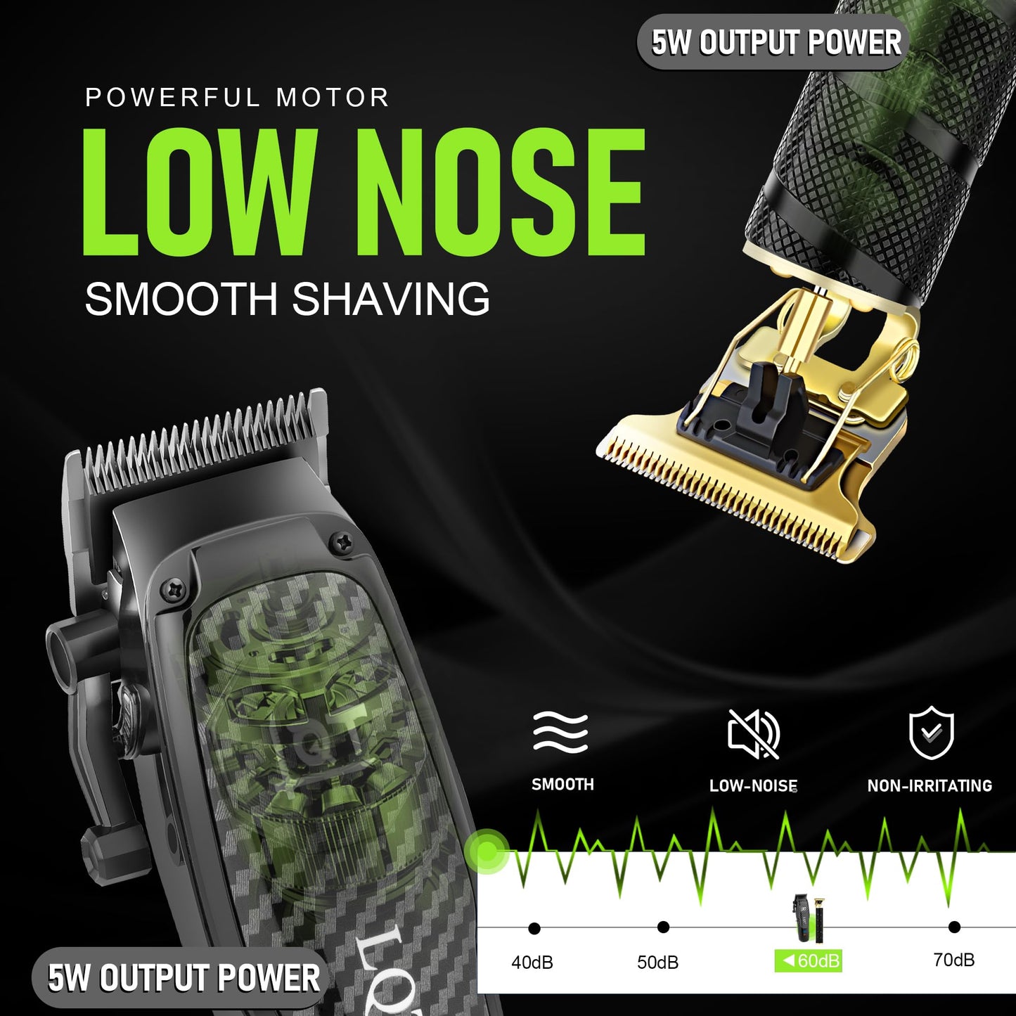 LQT Professional Cordless Hair Clippers for Men with LCD Display, Rechargeable Barber Clippers & Trimmer Set for Hair Cutting and Grooming, Includes Gift for Men