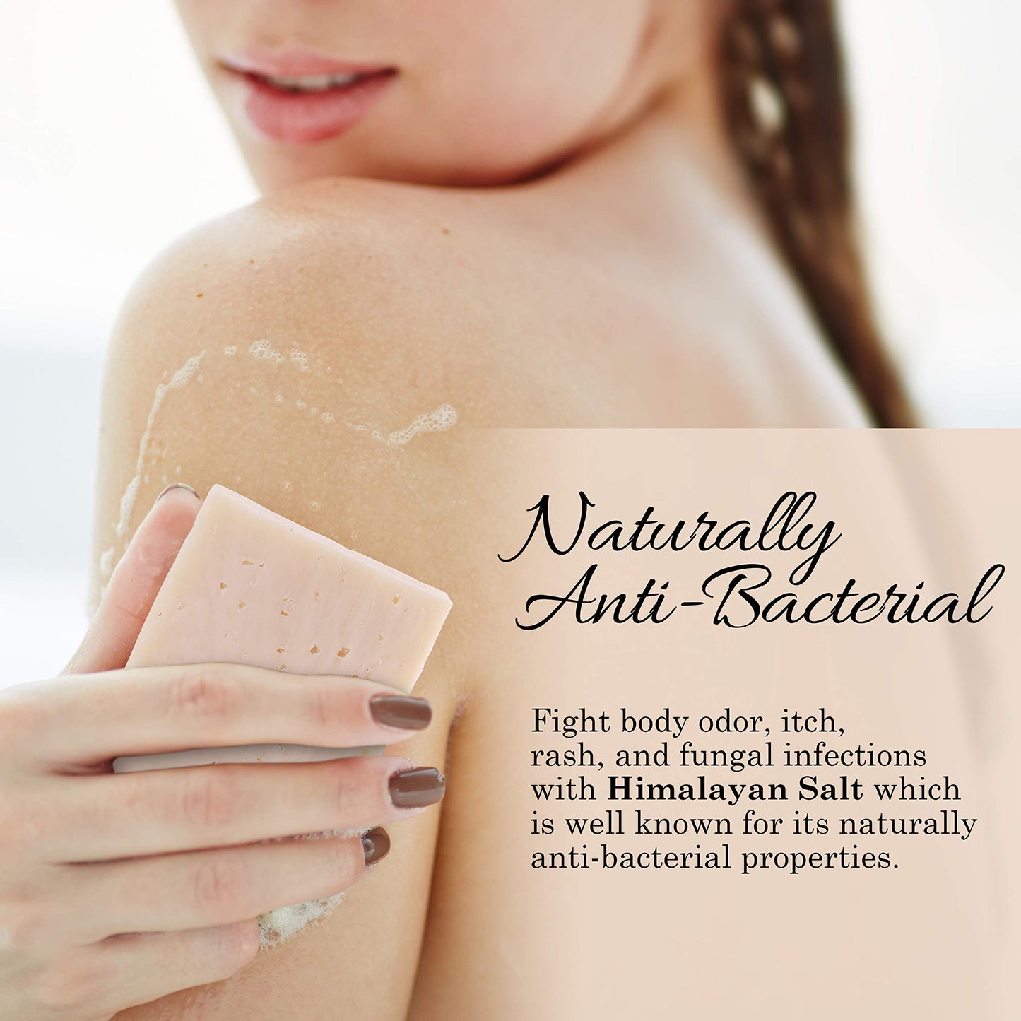 The Soap Haven Bundle of 4 Himalayan Salt Soap Bars and 4 Soap Saver Mesh Bags