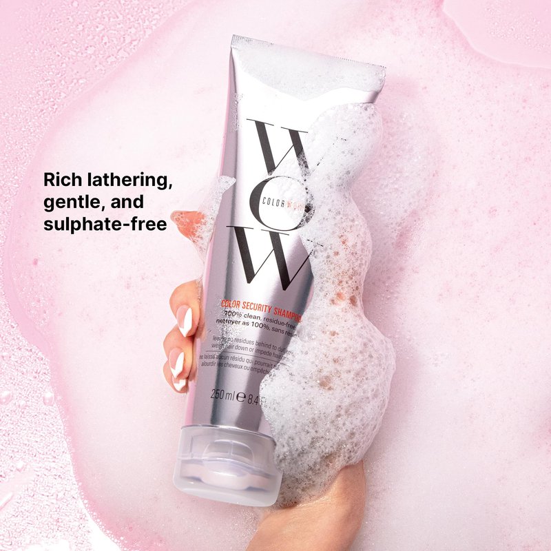COLOR WOW Color Security Shampoo, 2.5 fl oz – Sulfate Free & Residue-Free Formula, Healthy Looking Hair & Scalp, Paraben Free Salon Quality