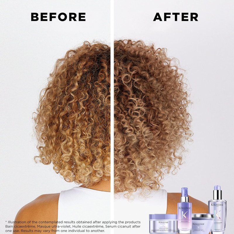 Kerastase Blond Absolu Cicanuit Serum - Overnight Hydrating Serum for Color-Treated Hair with Hyaluronic Acid & Edelweiss | 3.4 oz