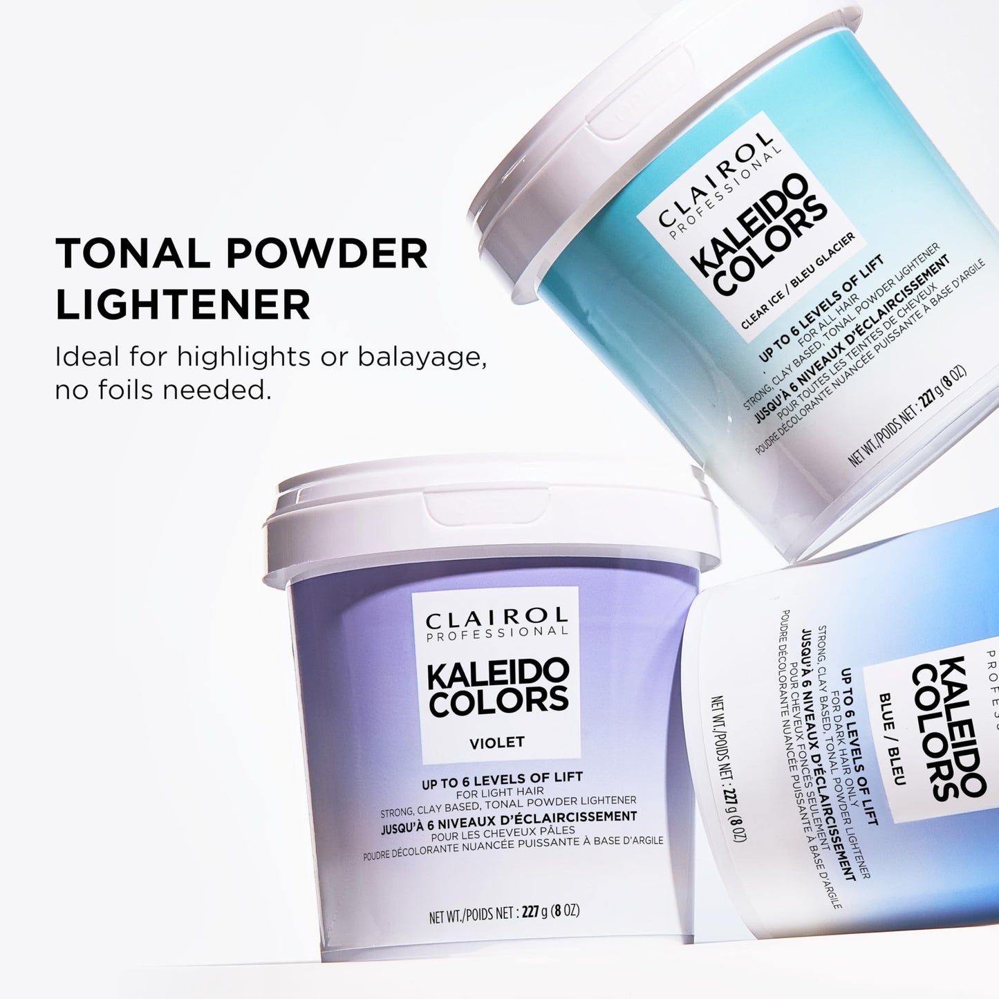 Clairol Professional Kaleidocolors, Blue Tub, 8 oz. Hair Lightener for Dark Hair