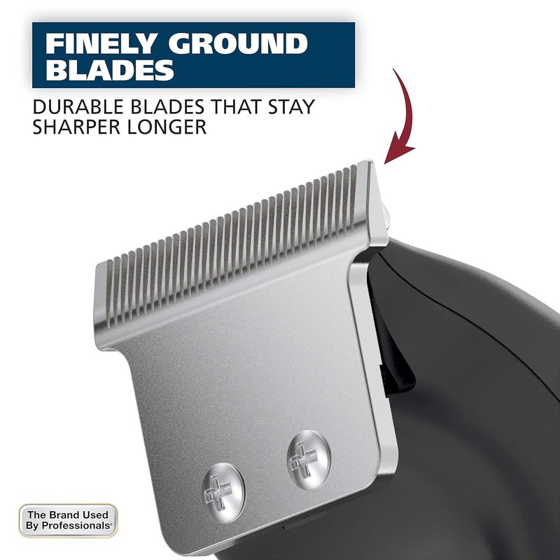 Wahl T-Pro Men's Beard Trimmer - Corded Precision Outlining with Diamond Finished T Blade | Model 9307-300