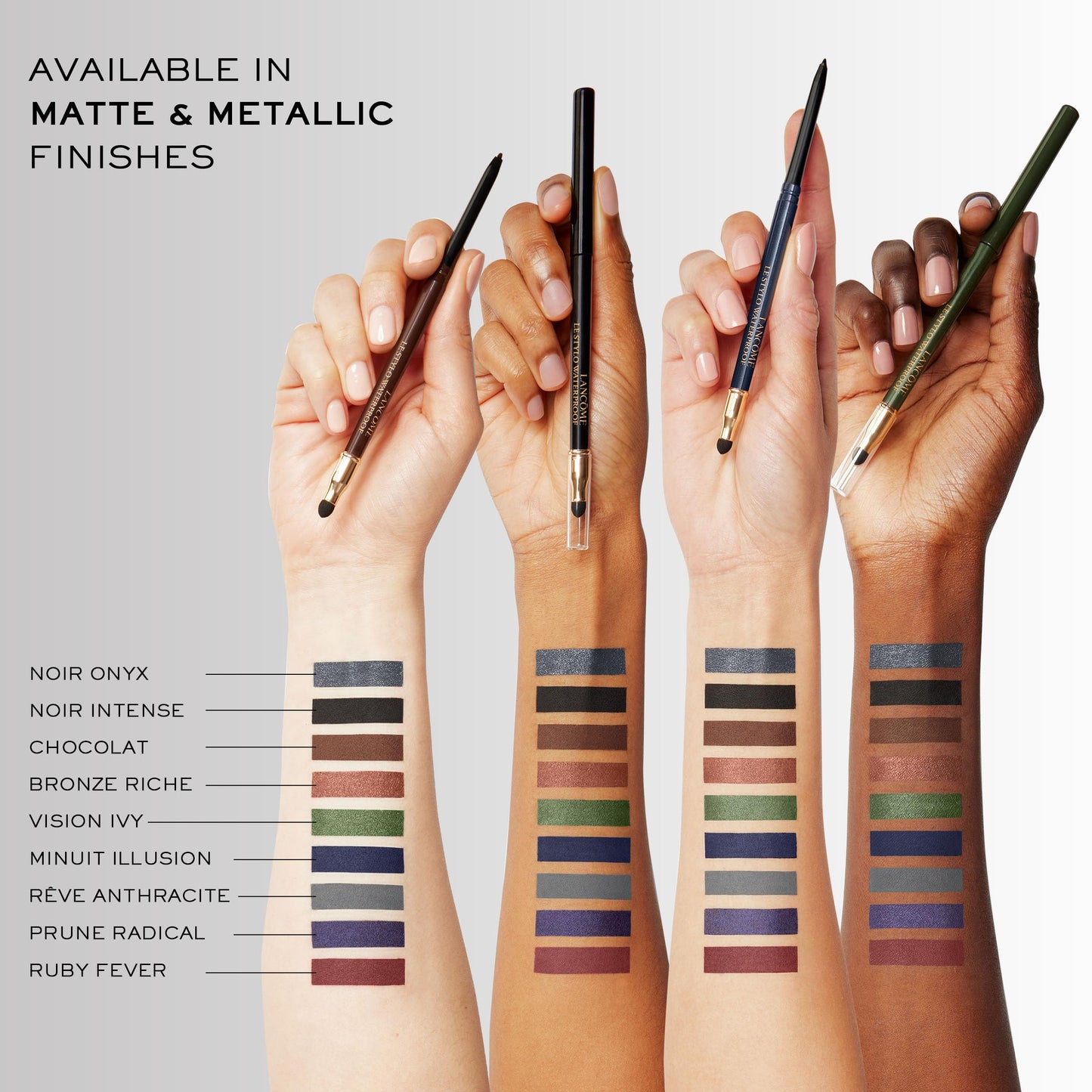 Lancôme Le Stylo Waterproof Eyeliner Pencil - Creamy & Highly Pigmented - Seamless Blending & Smudging - 03 Chocolat