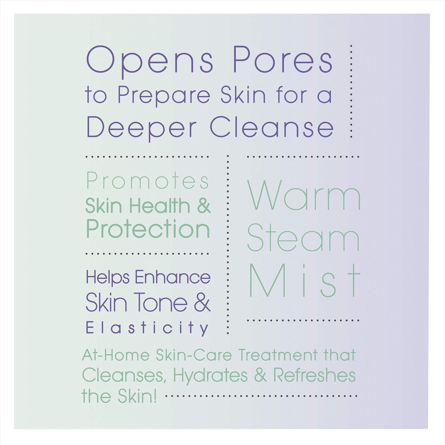 True Glow Facial Steamer - Gentle Mist Moisturizing System with Cleansing Brush | Spa Quality Skincare