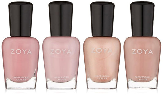 Zoya Nail Polish Set - Long-Lasting, Chip-Resistant Formula | 4 Vibrant Shades