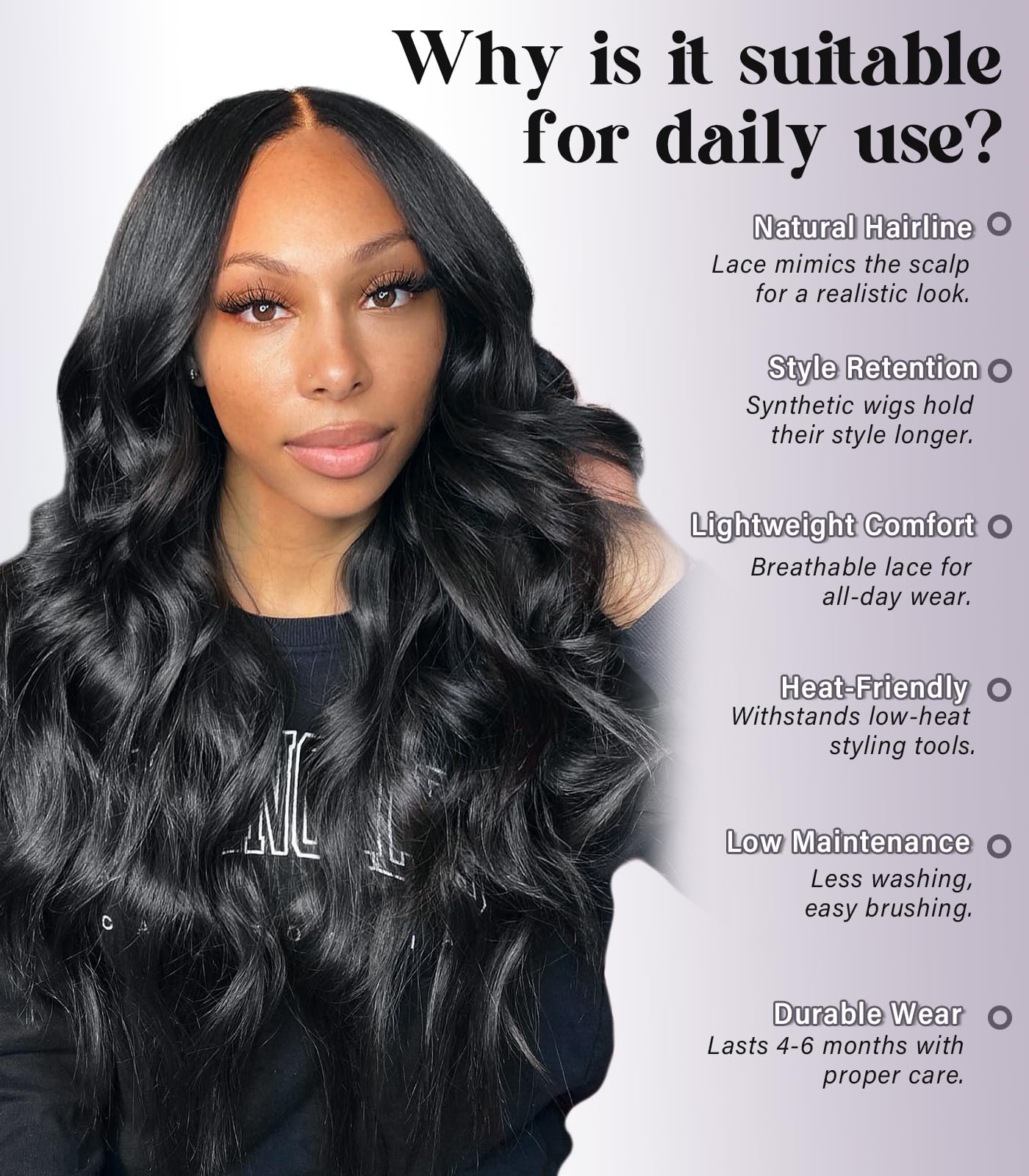 SISICLOUD 99J Burgundy 13x4 Synthetic Lace Front Wig for Women 26 Inch Long Curly Wavy Wig with Baby Hair & Pre-Plucked Wigs Heat Resistant Natural Look for Daily Party Use