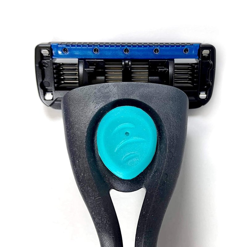 Preserve POPi Shave 5 Razor System - Eco-Friendly Ocean Plastic | Charcoal Grey & Replacement Cartridges (4 Count)