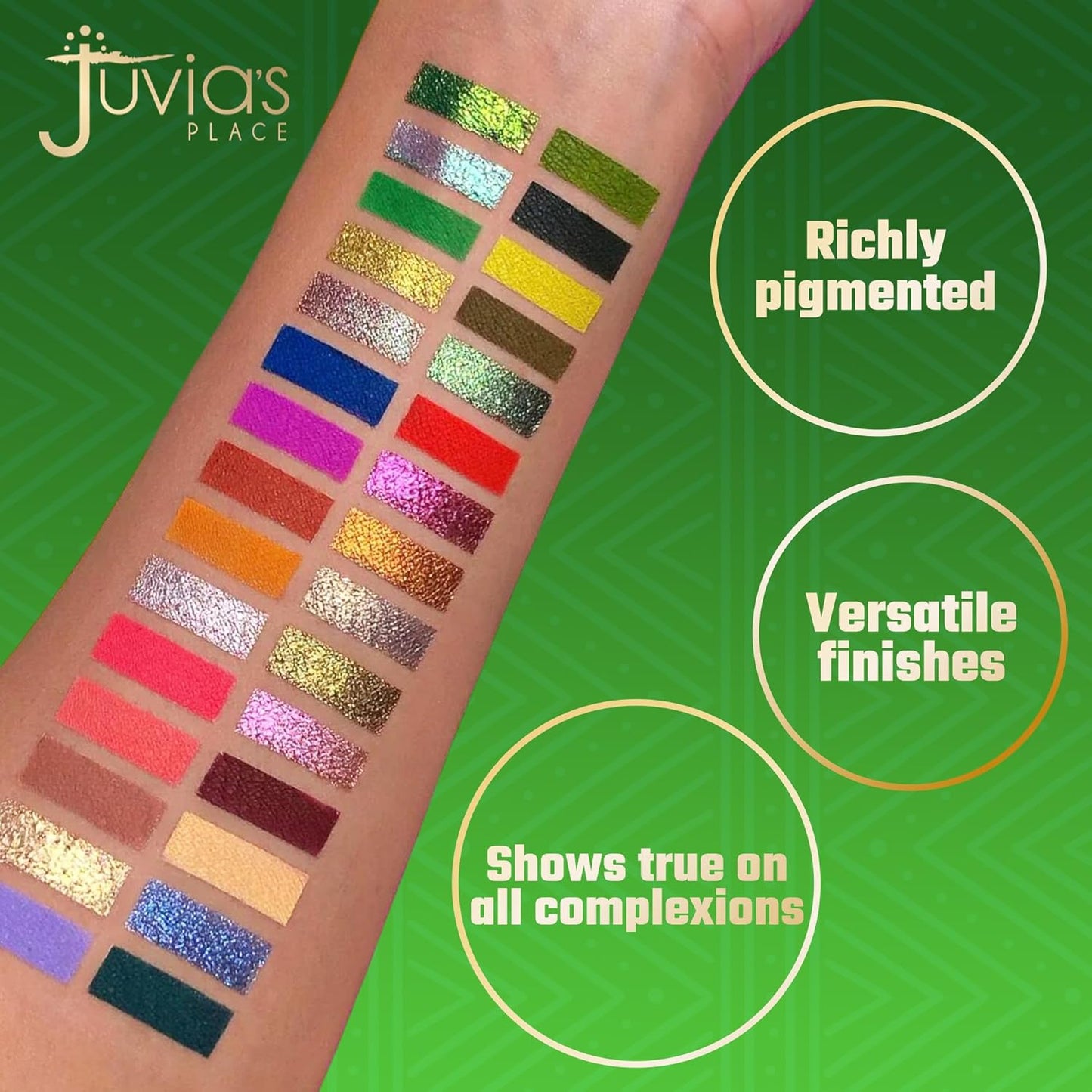 Juvia's Place Culture 2 - 30 Color Eye Shadow Palette | Long-Lasting High Pigment Matte & Shimmer Shades