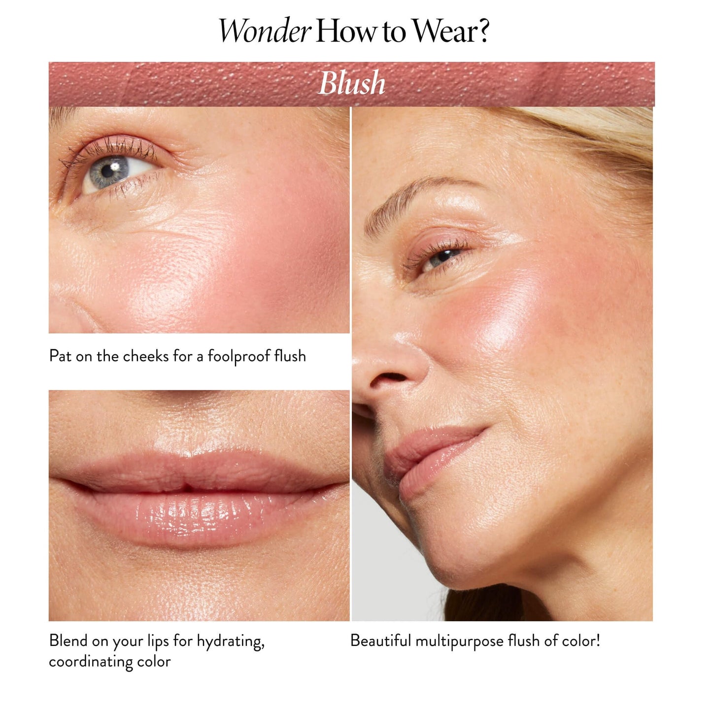 LAURA GELLER NEW YORK The Wonder Balm Cream Blush – Pinch-Me Pink – Hydrating Multi-Use Cheek & Lip Color – Squalane & Sunflower Oil – Lightweight, Buildable Sheer Glow – For Mature & Dry Skin – Vegan