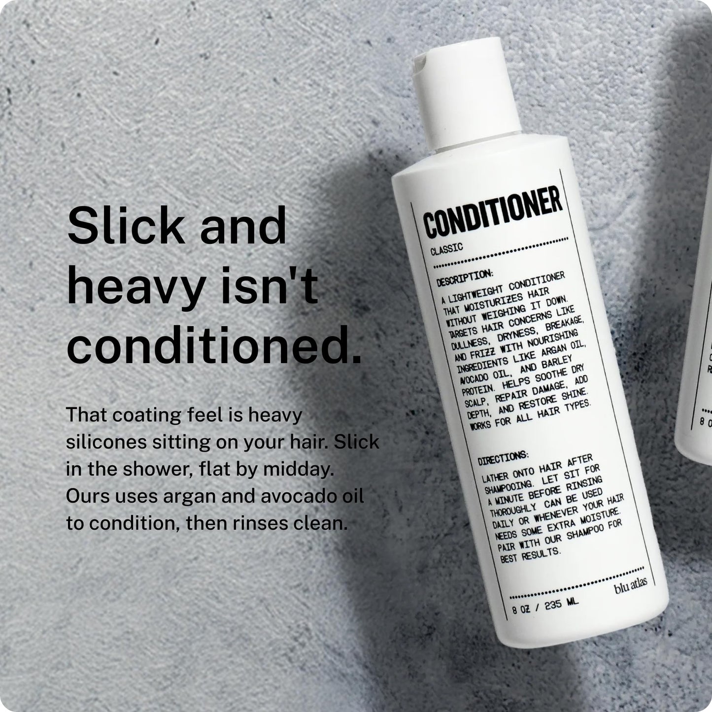 Blu Atlas Mens Conditioner - Hydrating, Nourishing Conditioner for Healthy Hair, All Hair Types