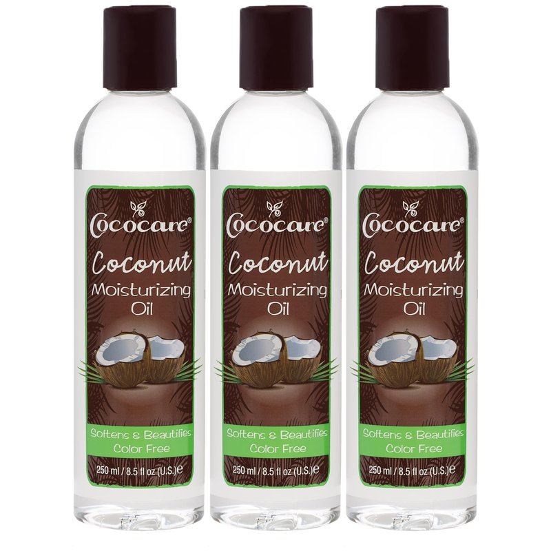Cococare Coconut Moisturizing Oil 8.5 Ounce (260ml) (Pack of 3)