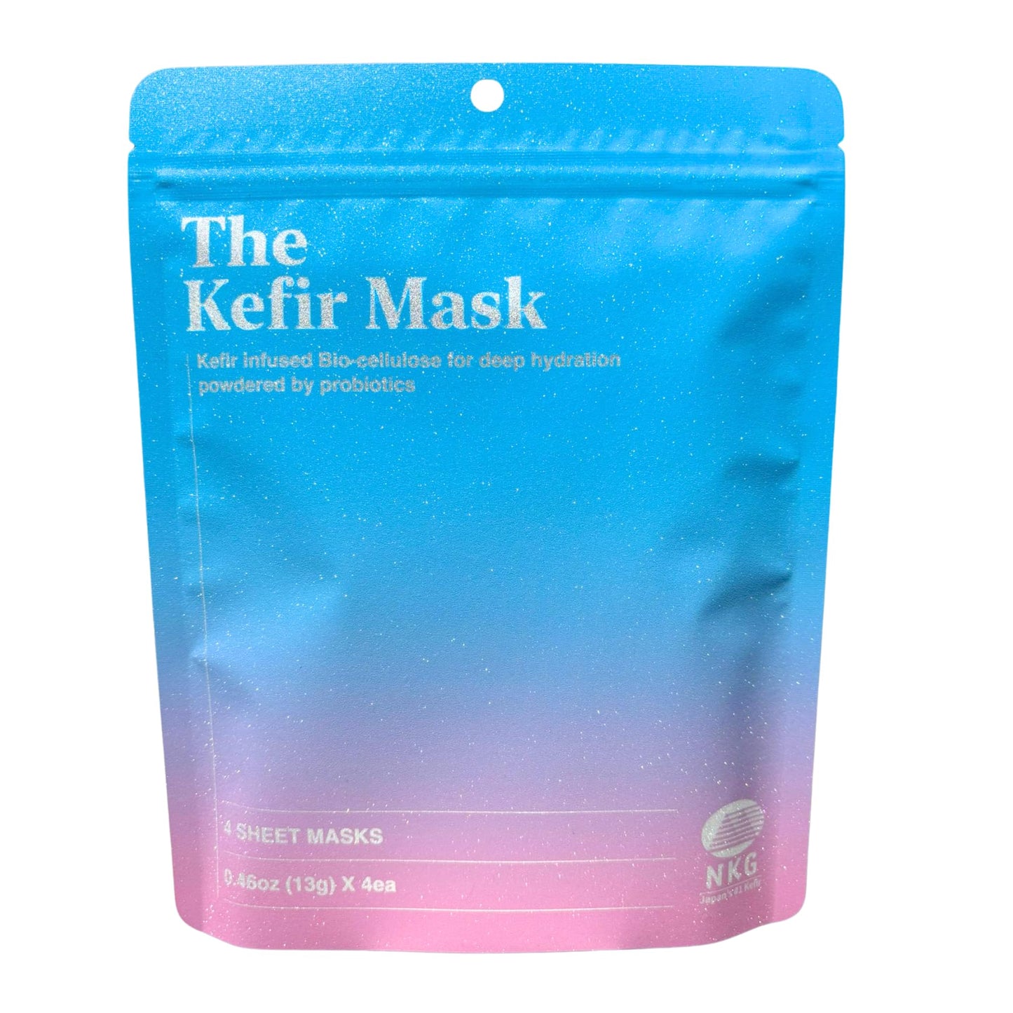 NKG The Kefir Mask - Premium Moisturizing Face Mask - Unique Kefir-Based Serum On a Biocellulose Mask (4 Mask Pack)